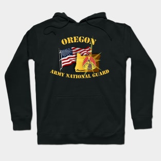 Oregon - ARNG w Flag Hoodie